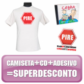 Camiseta Pire + CD + Adesivo